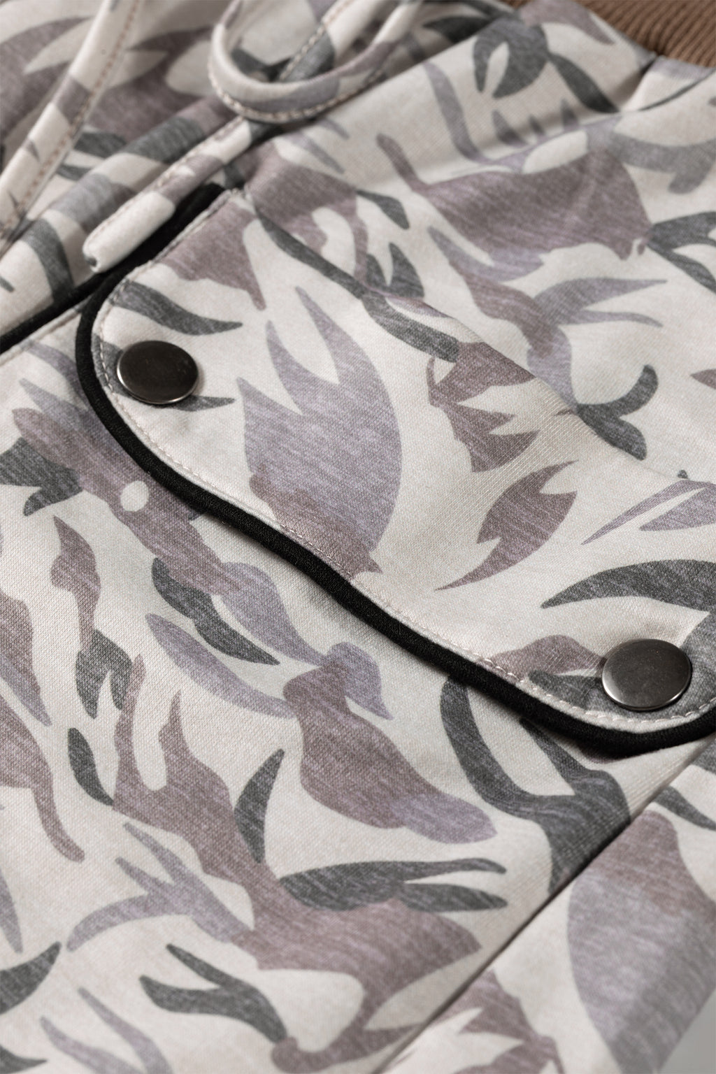 Multicolour Drawstring Contrast Waistband Camouflage Cargo Barrel Pants