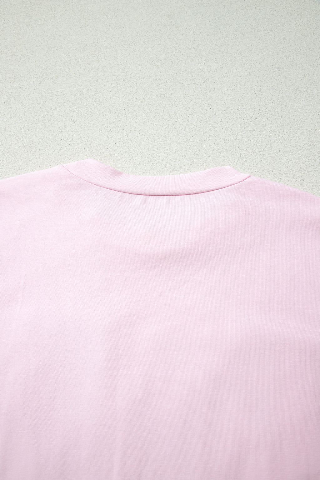Pink PRAY Sequin Leopard Multiple Patched Graphic Tee