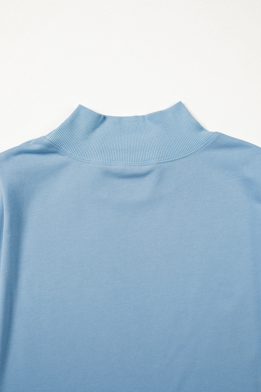 Black Solid Color High Neck Cap Sleeve Loose Top