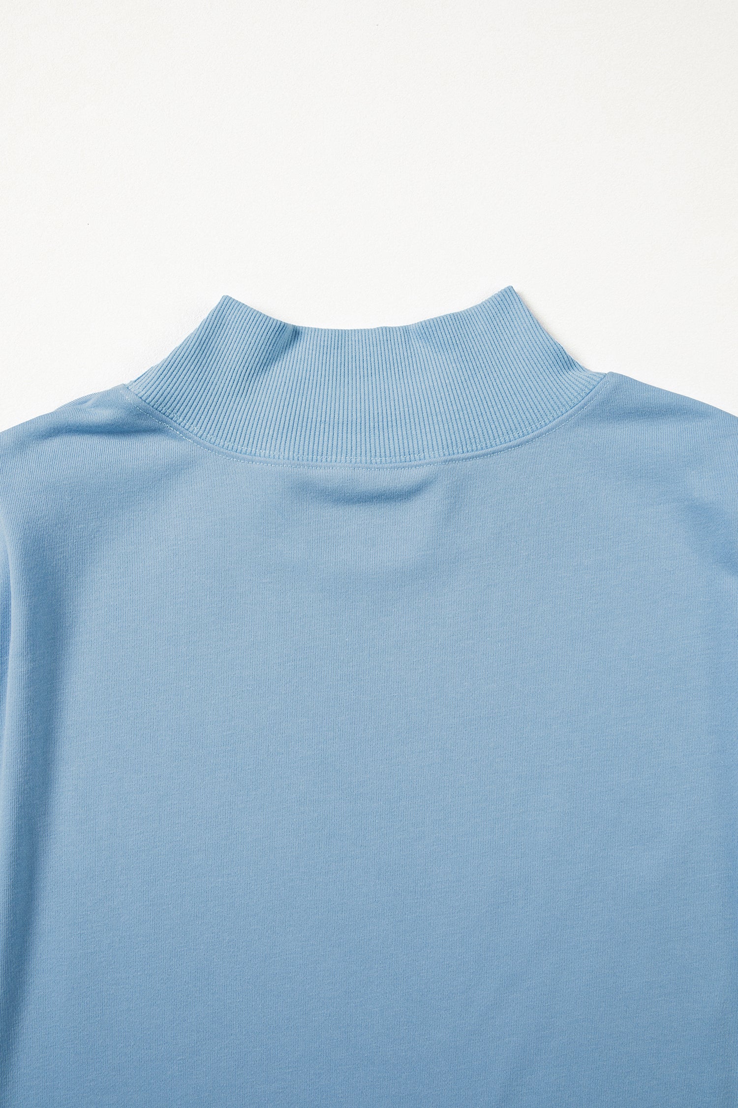 Black Solid Color High Neck Cap Sleeve Loose Top